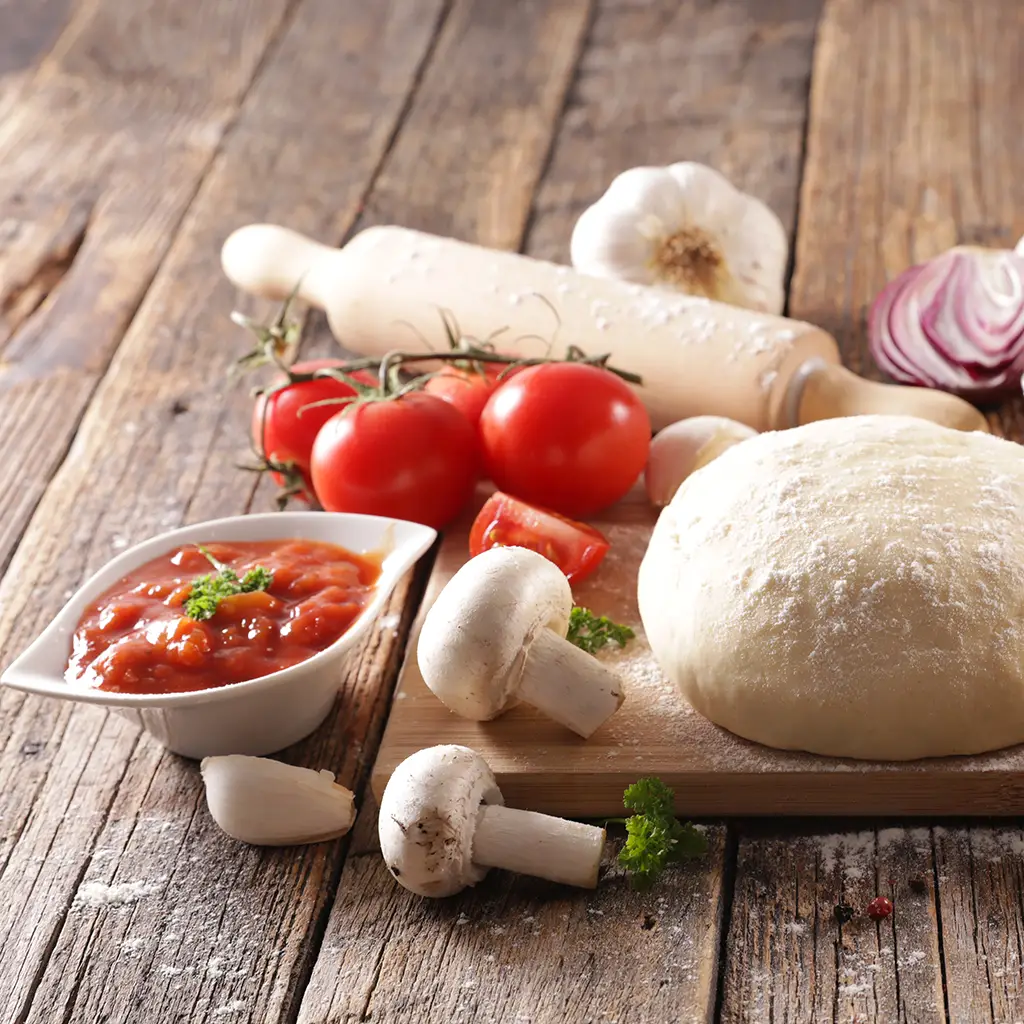 zutaten fürs Pizzabacken